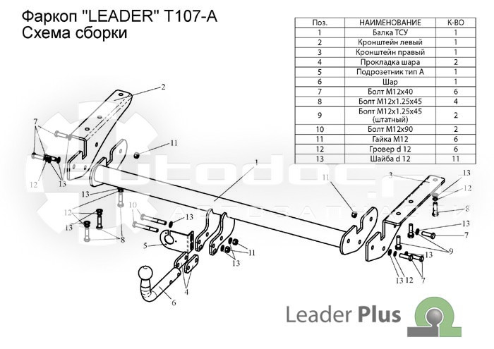 Лидер плюс сайт. H227-a фаркоп leader Plus Hyundai Creta. Leader Plus vaz08a. Leader Plus t121fc.