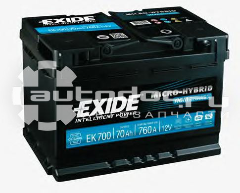 Купить аккумулятор EXIDE EK700 Start-Stop Agm 70 А
