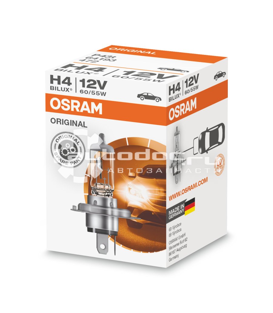 Лампа галогенная OSRAM 64193: фото, цена, описание, применимость. Купить в  интернет-магазине Автодок