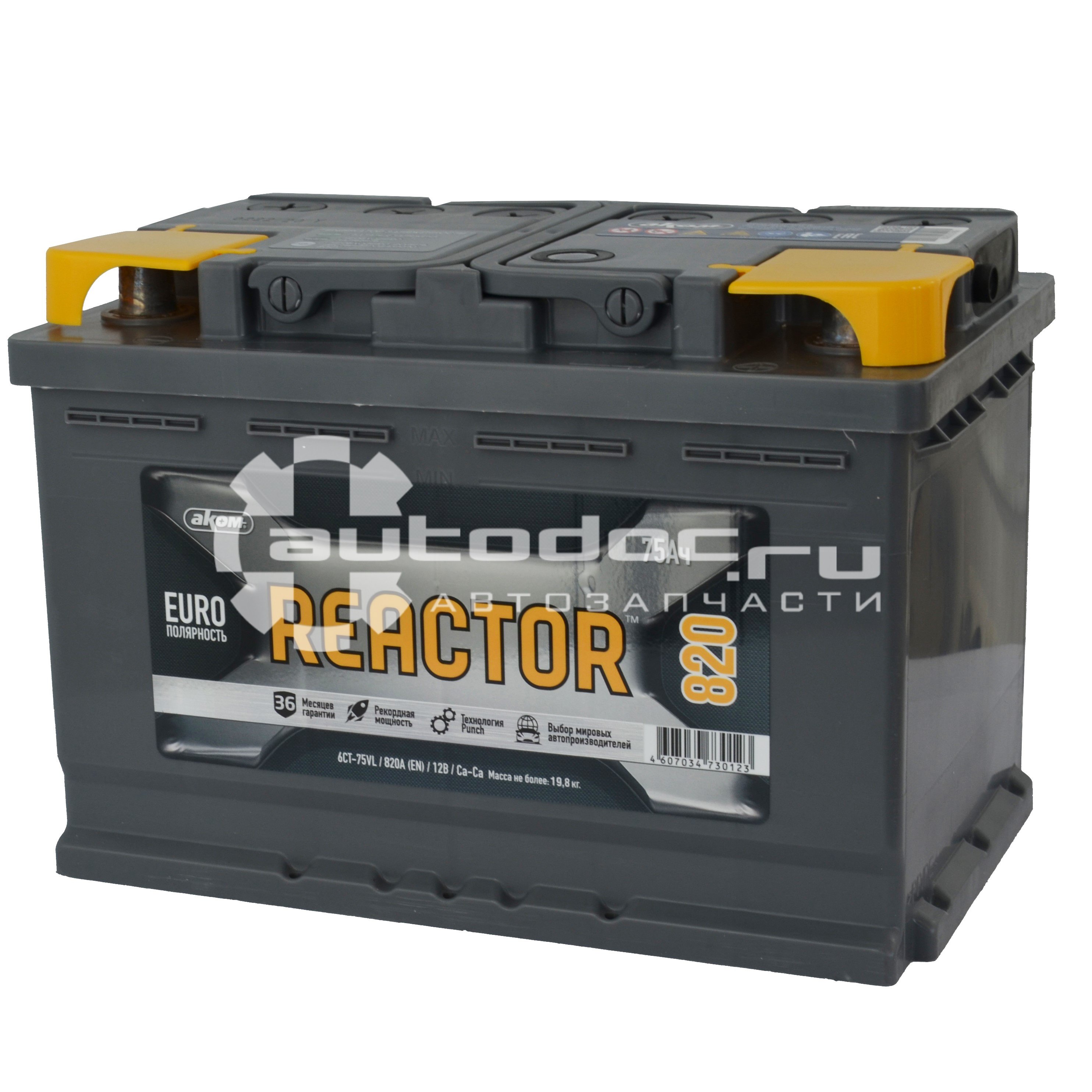 Купить аккумулятор AKOM 4607034730123 75 А | ч 12V 820EN обратной  полярности (278х175х190) в интернет-магазине Autodoc.ru. Большой  ассортимент автомобильных аккумуляторов AKOM, отличный каталог подбора АКБ  по параметрам.