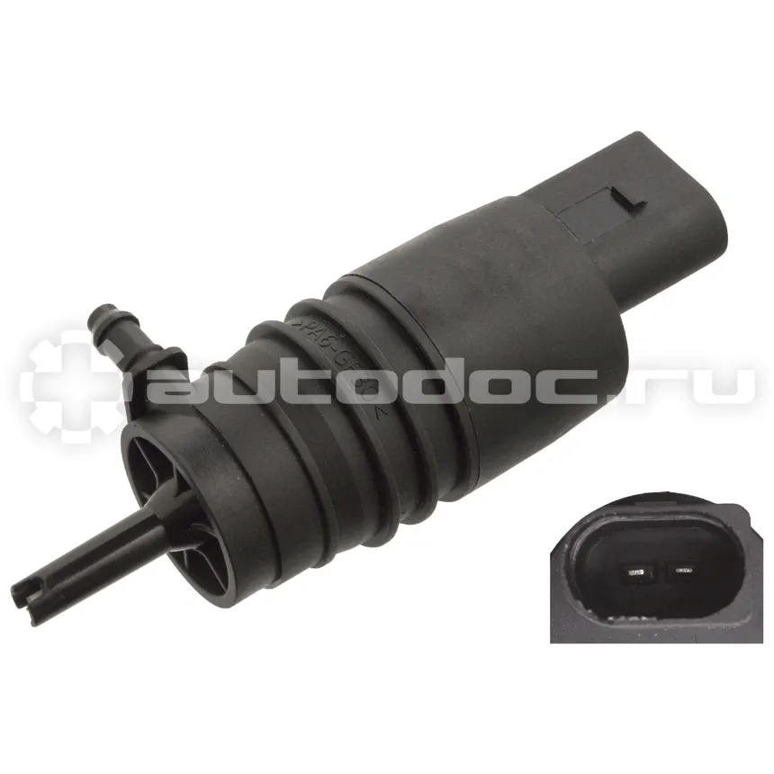 Насос стеклоотчестителя MB W202/W203/W210/W140/W221/Sprinter (906)/Vito (639), BMW 3 E36/E46/E91, 5