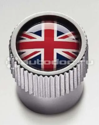 JAGUAR Комплект колпачков ниппелей Valve Stem Marcue Caps, Union Jack Logo