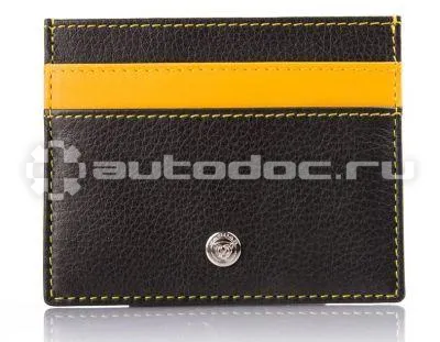 JAGUAR Кожаный футляр для кредитных карт Ultimate Card Case, Black