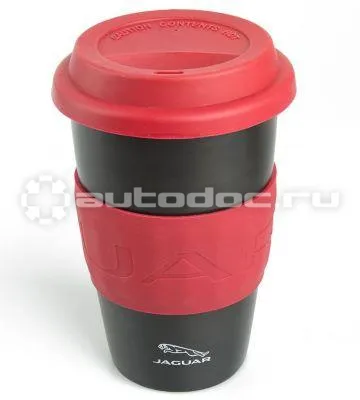 JAGUAR Керамическая термокружка Travel Ceramic Mug, Red | Black