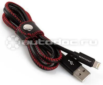 JAGUAR Кабель для iPhone Leather Wrapped iPhone Cable, Black