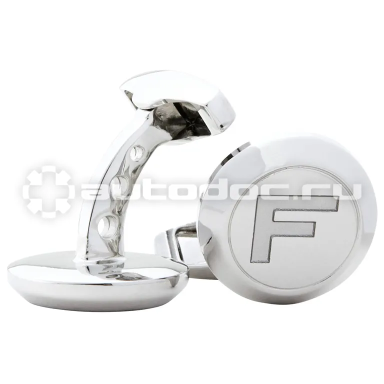 JAGUAR Посеребренные запонки F-type F Cufflinks Silver