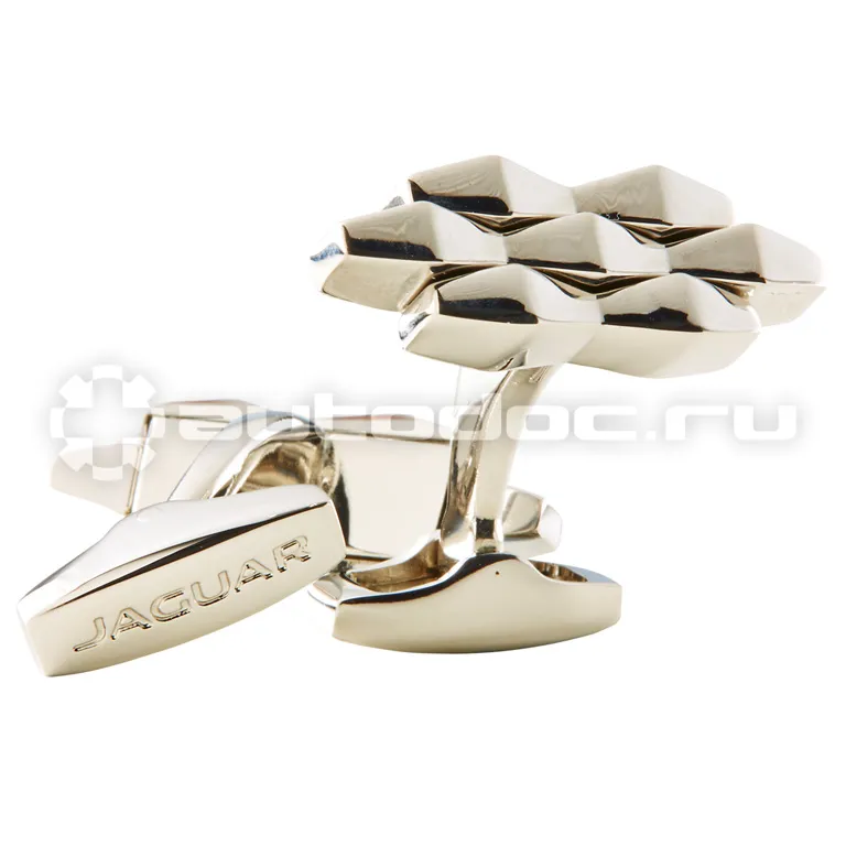 JAGUAR Запонки Lozenge Cufflinks Rhodium Silver