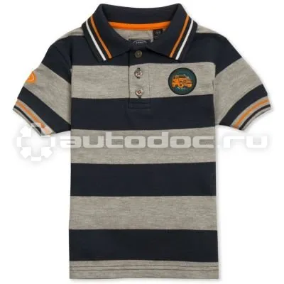 LAND ROVER | JAGUAR Рубашка-поло для мальчиков Boys Polo Shirt, Grey | Navy