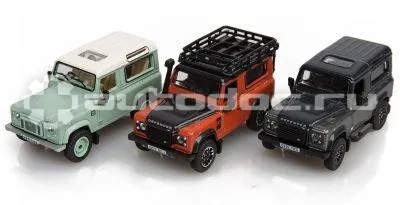 LAND ROVER | JAGUAR Набор моделей Land Rover Defender Final Edition, 3 Piece Set, Scale 1:76