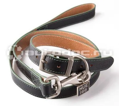 LAND ROVER | JAGUAR Кожаный ошейник с поводком для собаки Land Rover Hue Leather Dog Collar & Lead Set