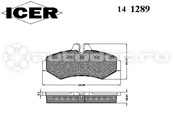 141289 торм колодка зад MERCEDES-BENZ G-CLASS (W461) 09/89-> / MERCEDES-BENZ G-CLASS (W463) 0