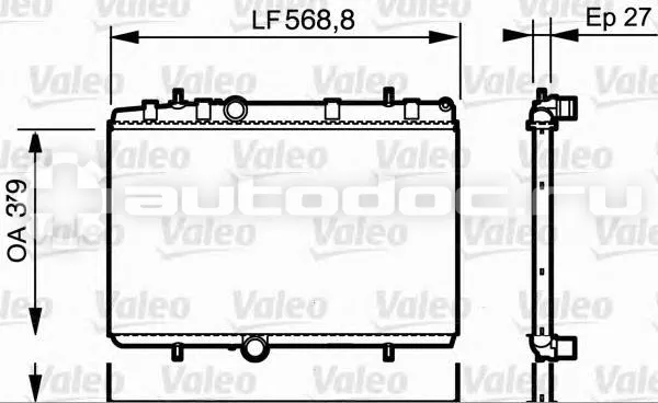 VALEO 734338 - Радиатор охлаждения