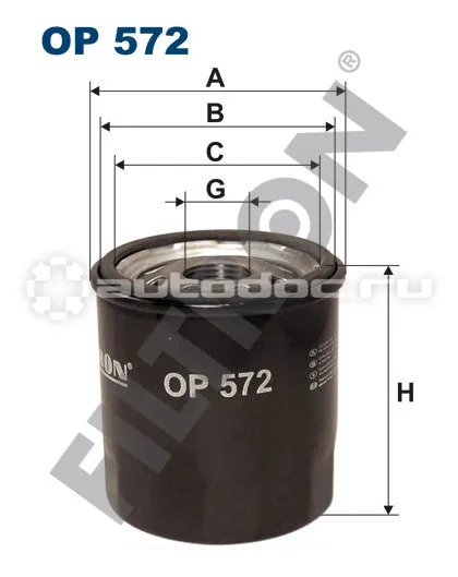 FILTRON op572 - Фильтр масляный