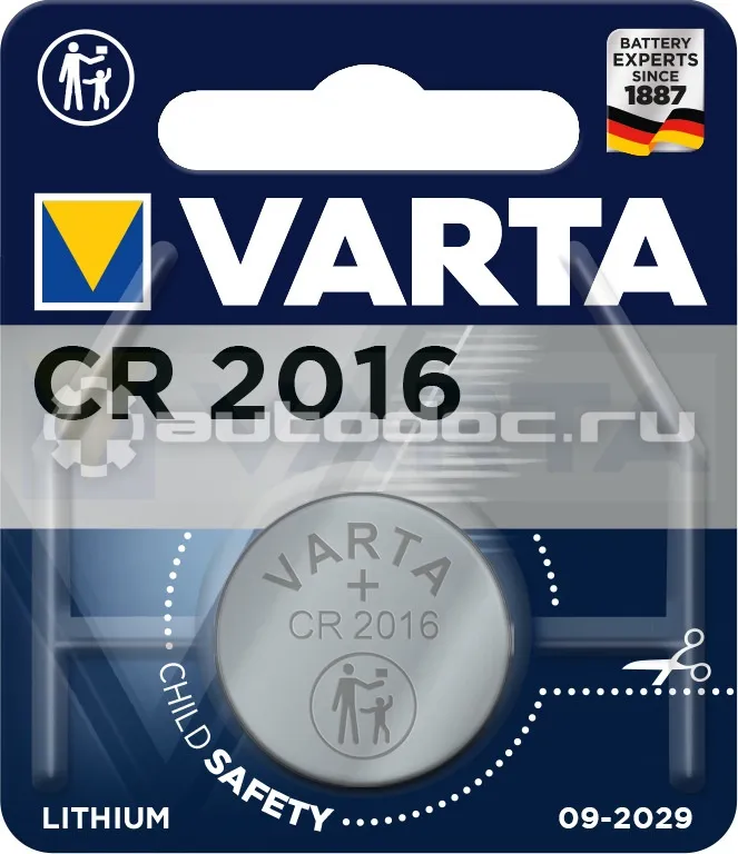 VARTA Батарейка ELECTRONICS CR 2016