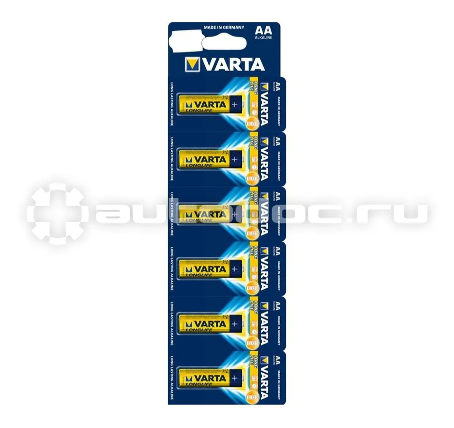 VARTA Батарейки LONGLIFE AA LR6 (отрывные)