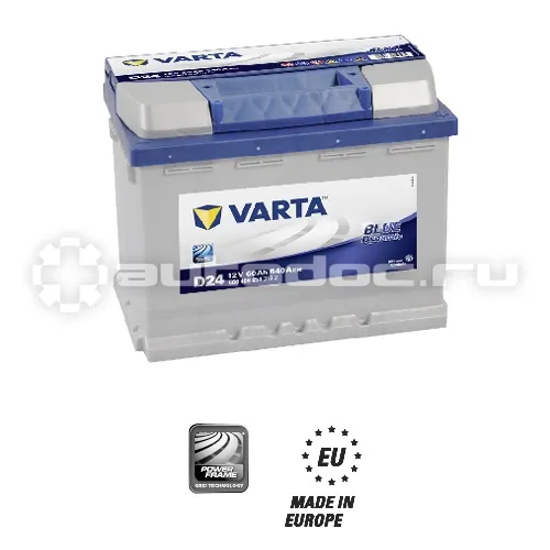 VARTA Батарея аккумуляторная BLUE DYNAMIC C15 60 А | Ч ОБР