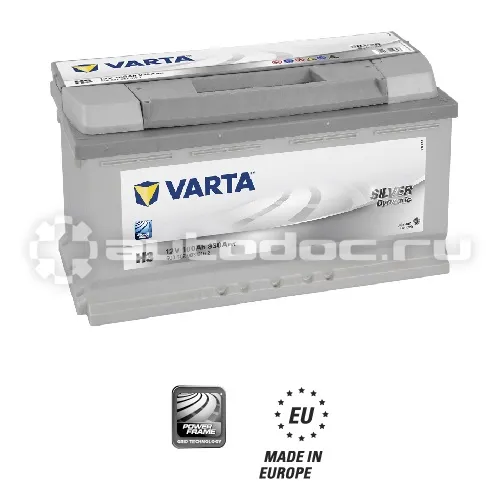 VARTA Батарея аккумуляторная SILVER DYNAMIC H3 100 А | Ч ОБР