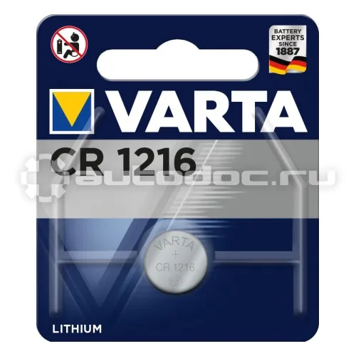 VARTA Батарейка литиевая LITHIUM тип CR1216 3V