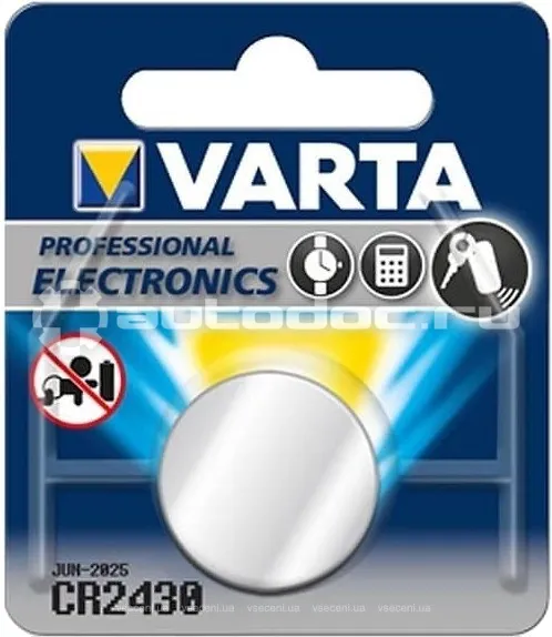 VARTA Батарейка литиевая LITHIUM тип CR2430 3V