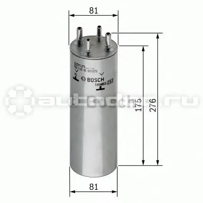 BOSCH 0450906467 - Фильтр топливный
