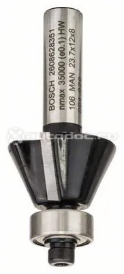 BOSCH 2608628351 Фрезы для снятия фасок | выборки заподлицо