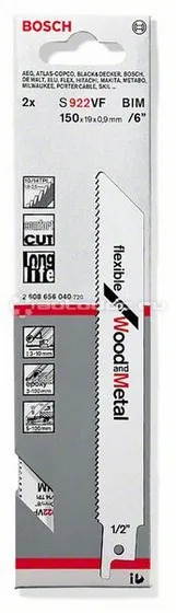 BOSCH 2608656040 Пильные полотна S 922 VF