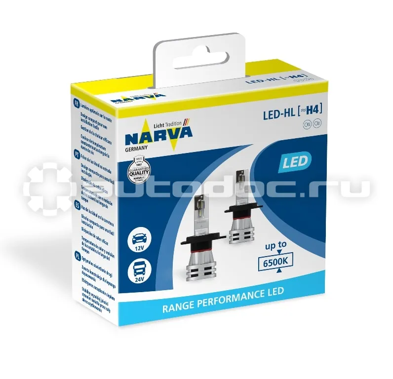 NARVA Лампа светодиодная H4