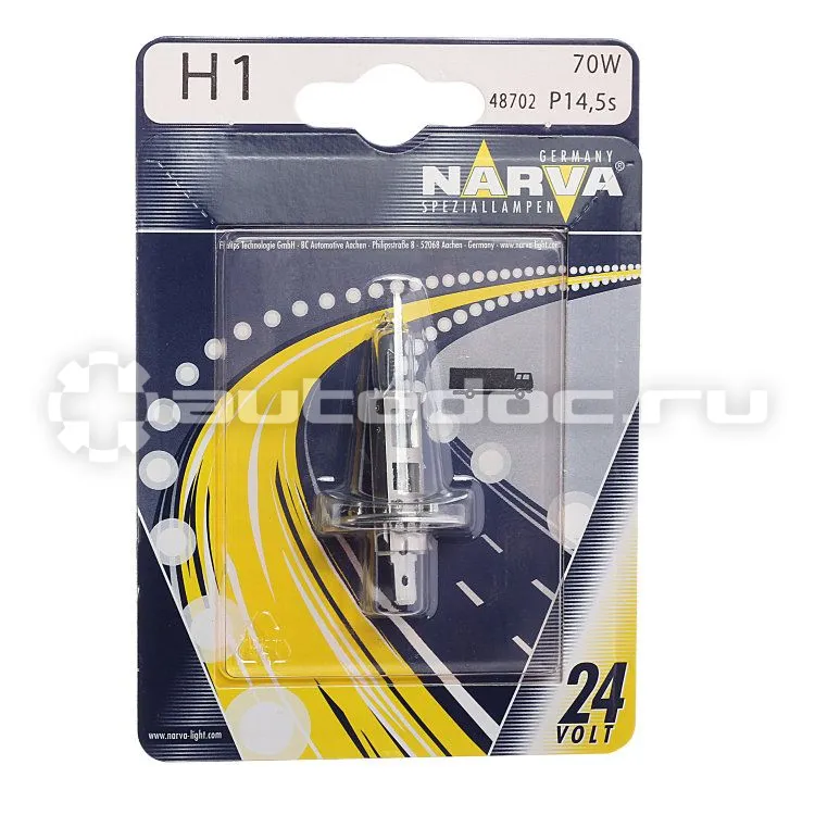 NARVA Лампа галогенная H1