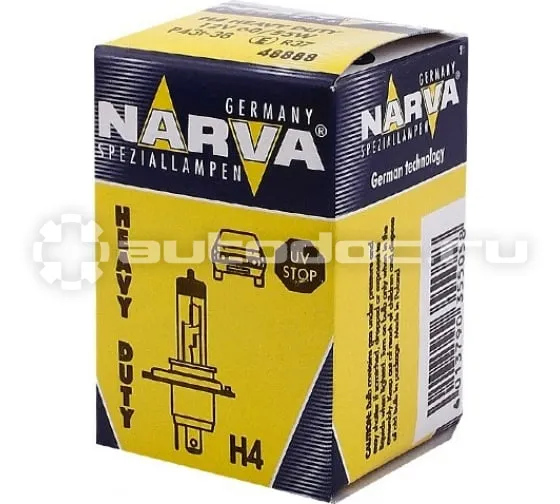 NARVA Лампа галогенная H4