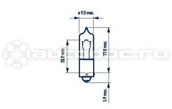 NARVA Лампа галогеновая H21W BAY9S