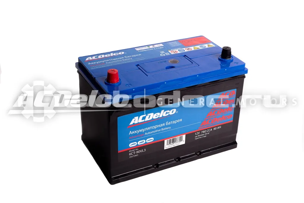 ACDELCO GM Silver Аккумулятор Asia 90-З-L Прямая Полярность
