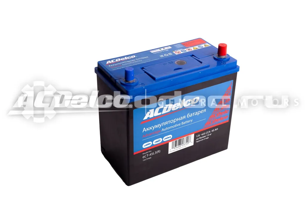 ACDELCO GM Silver Аккумулятор Asia 45-З-R Обратная Полярность
