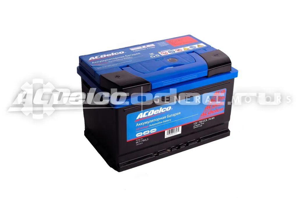 ACDELCO GM Silver Аккумулятор 74-З-L Прямая Полярность