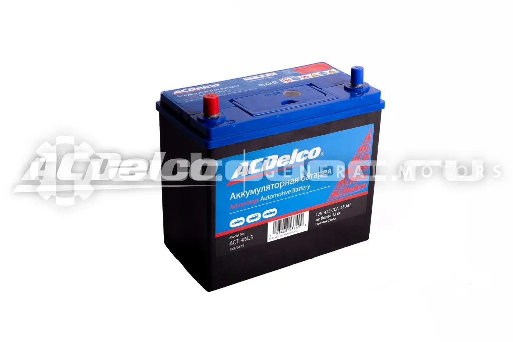 ACDELCO GM Silver Аккумулятор Asia 45-З-L Прямая Полярность