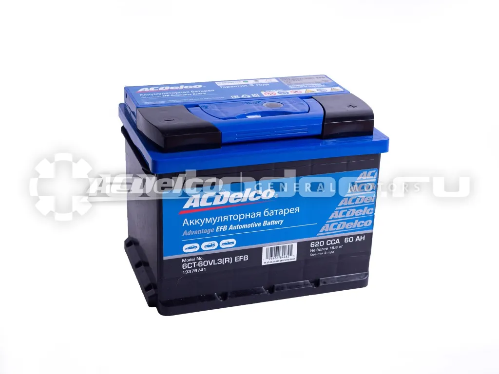 ACDELCO Аккумулятор Advantage АКБ EFB 60-3-R