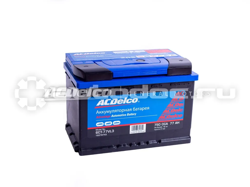 ACDELCO Аккумулятор Advantage 77-З-L
