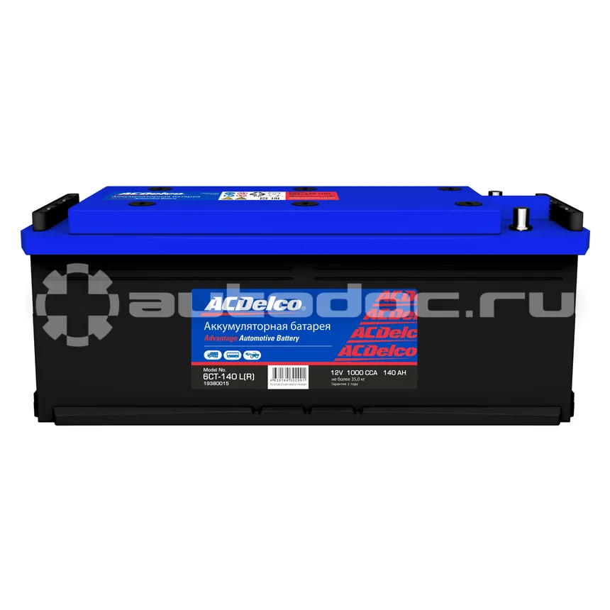 ACDELCO GM Advantage Аккумулятор 6СТ-140 LЗ (R) Обратная Полярность