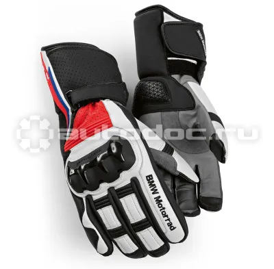BMW | MINI | RR Мотоперчатки BMW Motorrad ProRace Glove, Unisex, Black | White | Red