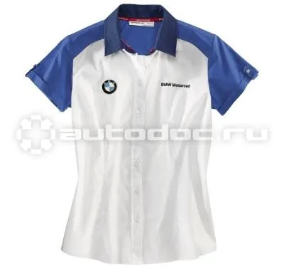 BMW Женская рубашка с коротким рукавом Motorrad Logo Short-Sleeved Shirt, Ladies