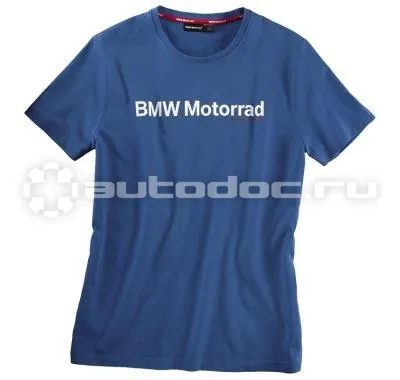 BMW Мужская футболка Motorrad Logo T-Shirt in Blue,