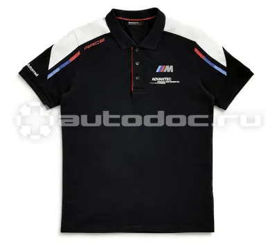 BMW | MINI | RR Мужская рубашка-поло Motorrad M Motorsport Polo-shirt, Men, Blue | White