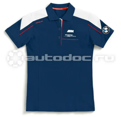BMW | MINI | RR Женская рубашка-поло Motorrad Motorsport Polo-shirt, for Ladies, Blue | White