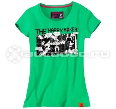BMW Женская футболка Motorrad Ladies Happy Maker T-shirt, Green