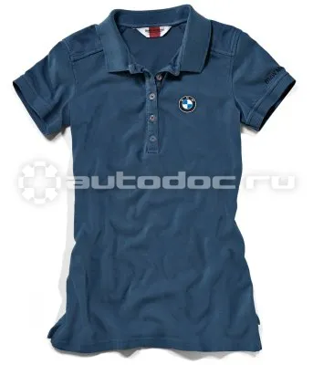 BMW | MINI | RR Женская рубашка-поло Motorrad Logo Classic Polo Shirt, Ladies, Blue