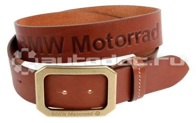 BMW | MINI | RR Кожаный ремень BMW Motorrad Logo Leather Belt, Brown
