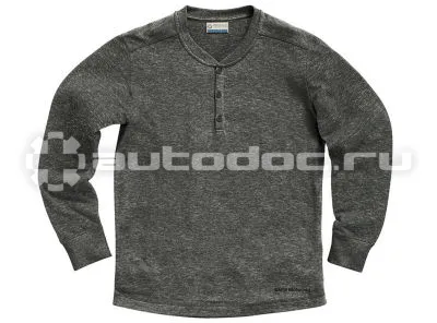 BMW | MINI | RR Мужская рубашка BMW Motorrad Longsleeve Henley, Men, Dark Grey