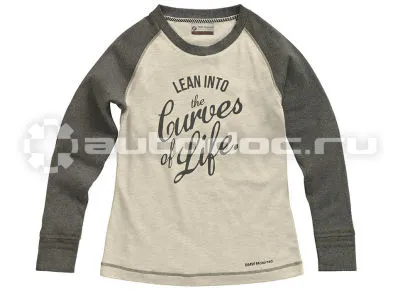 BMW | MINI | RR Женская футболка с длинным рукавом Motorrad Longsleeve Curve, Ladies, Grey