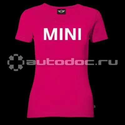 BMW Женская футболка Mini Ladies Wordmark T-Shirt, Pink