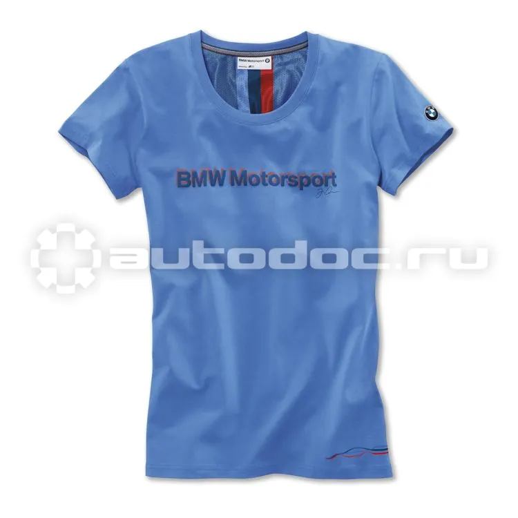 BMW Женская футболка Motorsport Fan T-Shirt, ladies, Light Blue