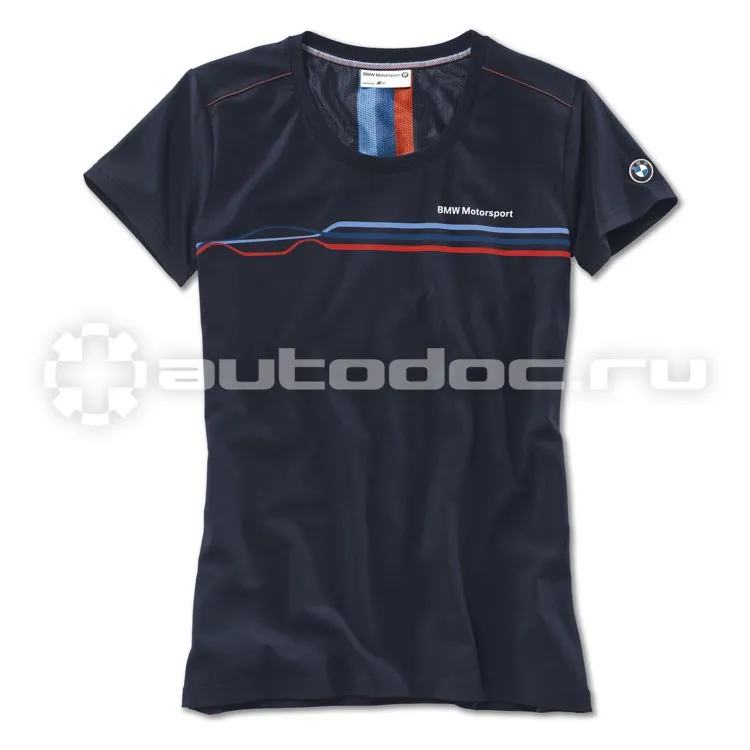BMW Женская футболка Motorsport Fashion T-Shirt, ladies, Team Blue